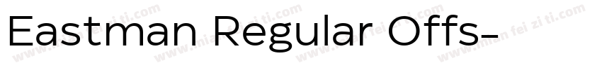 Eastman Regular Offs字体转换
